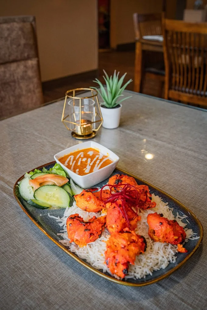 Garlic Naan freshly baked at The Mango Tree Indian Restaurant Medicine Hat